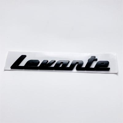 Maserati SUV Levante Matte Black Rear Script Emblem Badge # 670032428