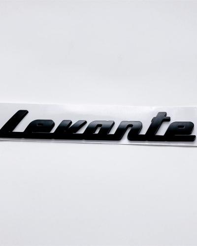 Maserati SUV Levante Matte Black Rear Script Emblem Badge # 670032428