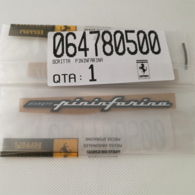 Genuine Ferrari 456 360 430 575 Pininfarina Badge Script Emblem 64780500