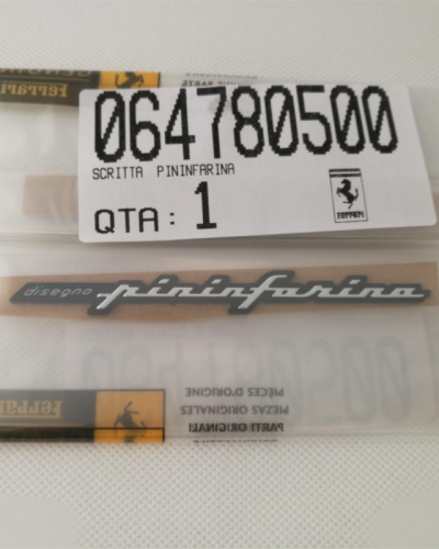Genuine Ferrari 456 360 430 575 Pininfarina Badge Script Emblem 64780500
