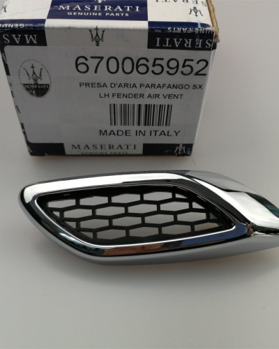 Genuine Maserati Levante Fender Air Outlet Vent Left 1 piece 670065952