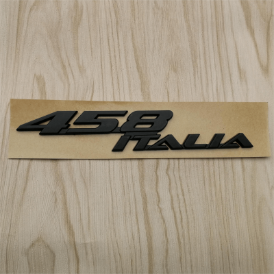Ferrari 458 Italia Rear Script Emblem Badge Matt black 1 Piece