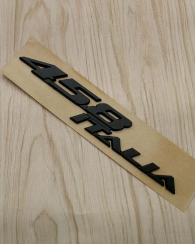 Ferrari 458 Italia Rear Script Emblem Badge Matt black 1 Piece