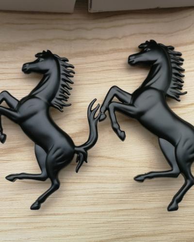 Ferrari California Front&Rear Bumper Horse Badg Emblem Kit Black