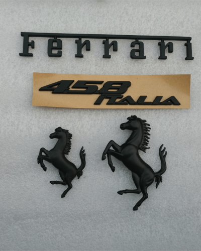 Ferrari 458 Italia Front & Rear Bumper Horse Badge Emblem