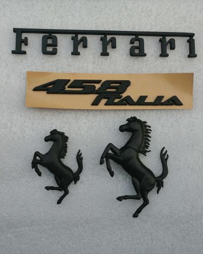 Ferrari 458 Italia Front & Rear Bumper Horse Badge Emblem