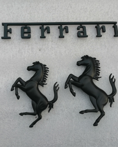 Ferrari California FERRARI Front Rear Bumper Horse Badge Emblem Set Black