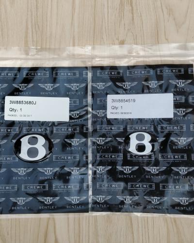 Bentley 13-19 Continental Flying Spur Front & Rear Black Badge Emblem Kit