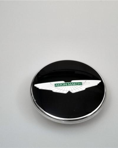 Aston Martin V8 Rapide Virage Green Wings Black Wheel Center Cap