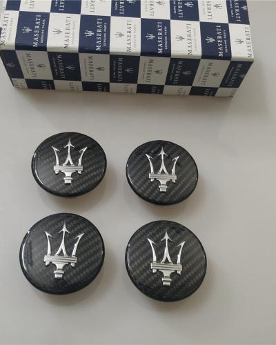 Maserati GranTurismo GranCabrio Carbon Fiber Wheel Center Cap Modify Kit
