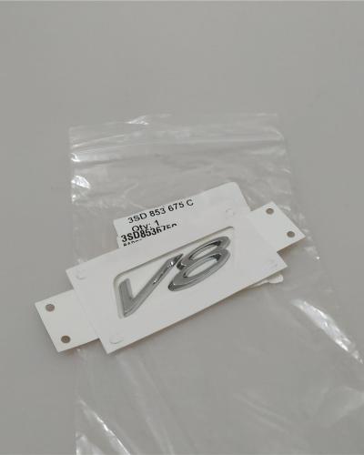 2020-2021 Genuine Bentley Continental GT Flying V8 Sidehead Fender Badge Silver