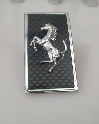 Ferrari Carbon Fiber Front Bonnect Front Bumper badge