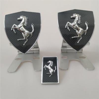 Ferrari f12 Berlinetta Carbon Fiber Fender Shield & Front Bonnect badge Kit