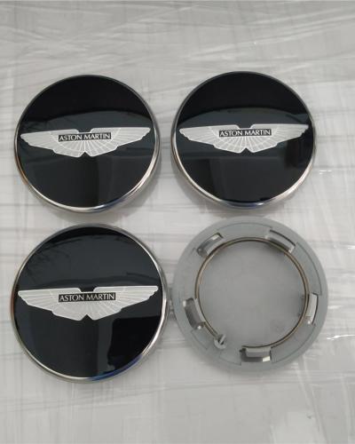 Genuine Aston Martin V8 Rapide Virage Black Wing Black Wheel Center Cap Kit