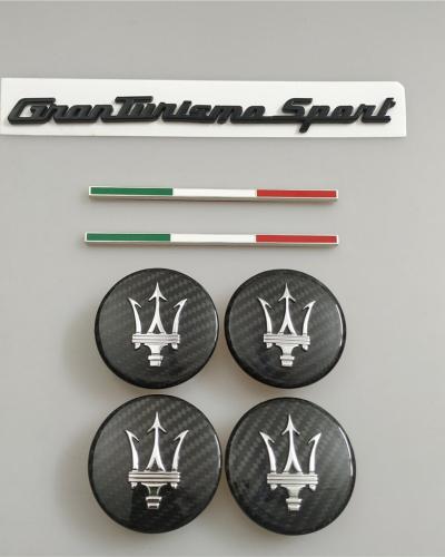 Maserati Granturismo Sport Rear Badge&Skirt Badge&Carbon Fiber Wheel Caps Kit