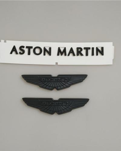 Aston Martin New Vantage Bonnet/Boot Black Chrome Badge & Rear Badge