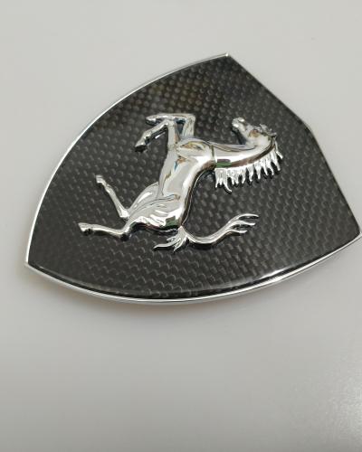 Ferrari F8 Carbon Fiber Fender Shield badge Emblem Kit