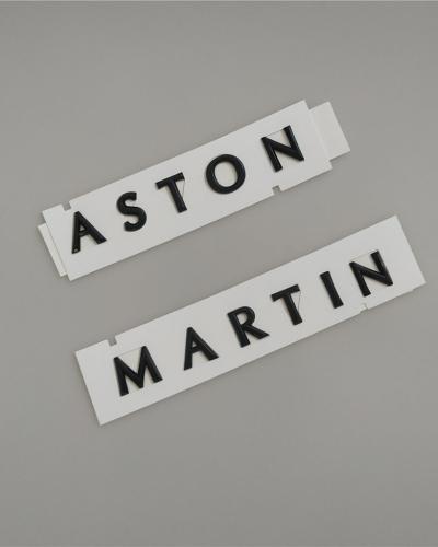Aston Martin DBX Bonnet/Boot Black Chrome Badge & Rear Badge Kit