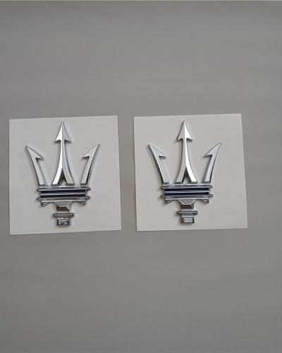 Maserati Ghibli Grecale Quattroporte Levante MC20 Trident Badge With Blue