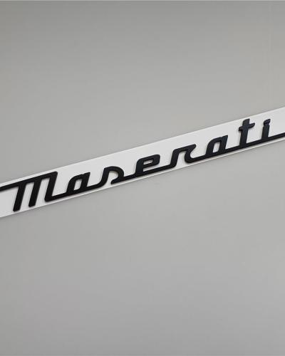 Maserati New Quattroporte Grecale Levante MC20 Rear Matte Black Emblem