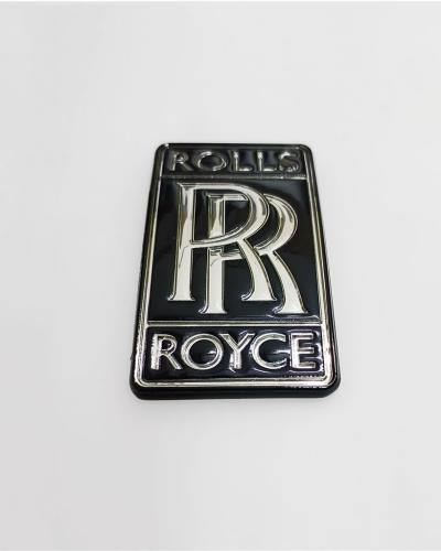 Rolls Royce Ghost Wraith Phantom Dawn Black Front Bumper Emblem Badge Set 51147442232