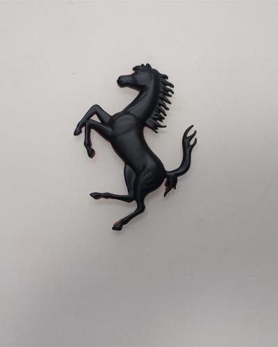 Ferrari Prancing Horse Matte Black Badge Copper Emblem 7*4.8CM(Fit Many)