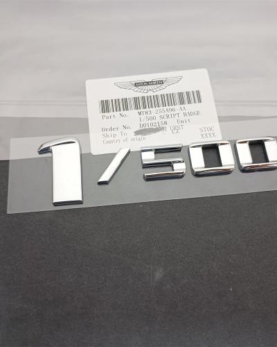 Aston Martin DBX 1/500 Side Badge Chrome Silver Emblem MY83-255A96-AA