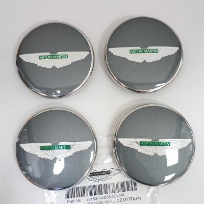 Aston Martin Center Cap Light Anthracite Wing Green Genuine HY53-1A096-DA-PK Set