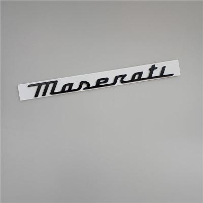 Maserati New Quattroporte Grecale Levante MC20 Rear Glassy Black Emblem