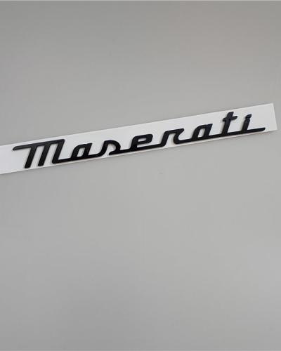 Maserati New Quattroporte Grecale Levante MC20 Rear Glassy Black Emblem