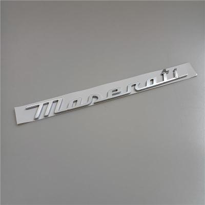 Maserati New Quattroporte Grecale Levante MC20 Rear Emblem Chrom Badge