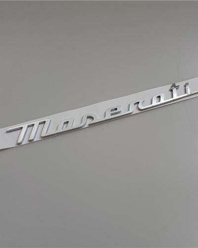 Maserati New Quattroporte Grecale Levante MC20 Rear Emblem Chrom Badge