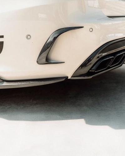 Future Design Carbon Fiber Rear Canards Compatible With Mercedes C-Class/C43/C63 (S205)