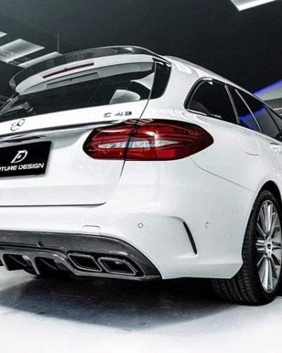 Future Design Carbon Fiber Rear Spoiler Compatible With Mercedes C-Class/C43/C63 (S205)