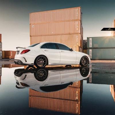 PSM Dynamic Carbon Fiber Side Skirts Compatible With Mercedes C-Class/C43/C63 (W205/S205)