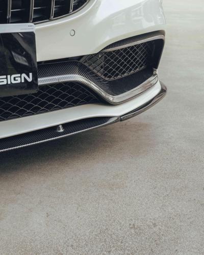 Future Design Carbon Fiber Front Bumper Centre Trim Compatible With Mercedes C63 (A205/C205/W205/S205)