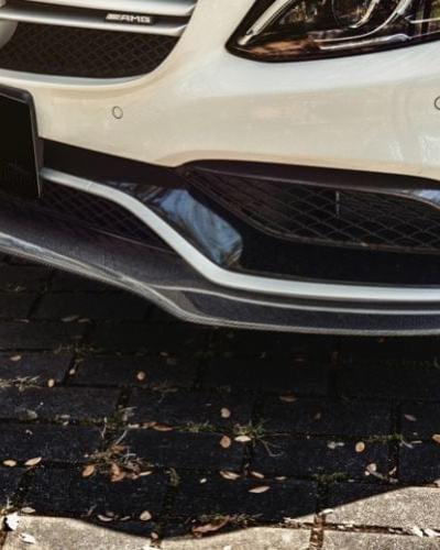 P1 Carbon Fiber Front Lip Spoiler Compatible With Mercedes C63 (C205/A205)