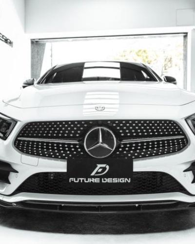 Future Design GT-V Carbon Fiber Front Lip Compatible With Mercedes CLS-Class/CLS53 (W257/C257)