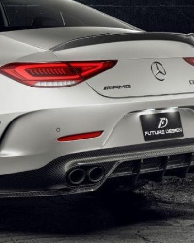 Future Design Carbon Fiber Rear Diffuser Compatible With Mercedes CLS-Class/CLS53 (W257/C257)