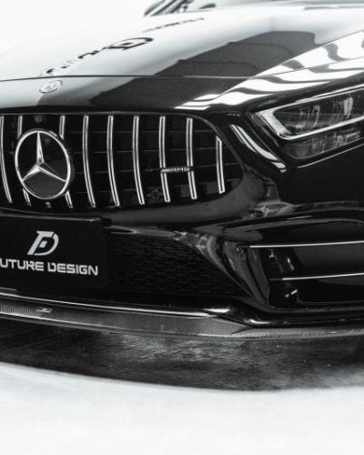 Future Design Carbon Fiber Front Lip Compatible With Mercedes CLS-Class/CLS53 (W257/C257)