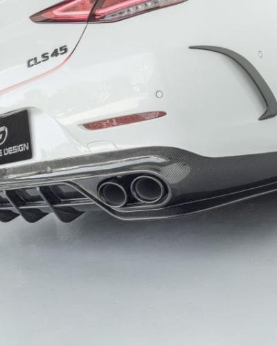 Future Design Carbon Fiber Rear Diffuser Compatible With Mercedes CLS-Class/CLS53 (W257/C257)