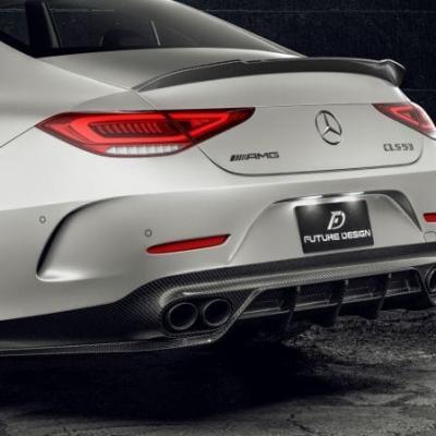 Future Design Carbon Fiber Rear Diffuser Compatible With Mercedes CLS-Class/CLS53 (W257/C257)