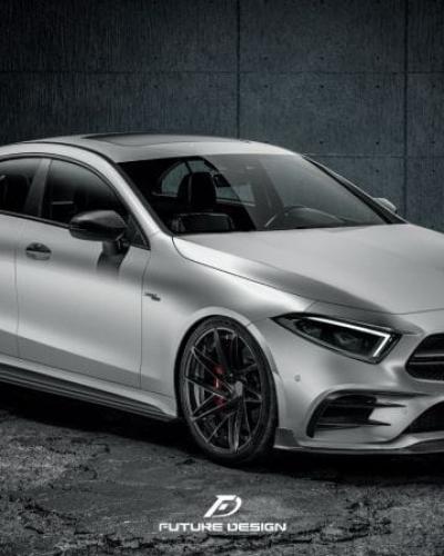 Future Design GT-2 Carbon Fiber Side Skirts Compatible With Mercedes CLS-Class/CLS53 (W257/C257)