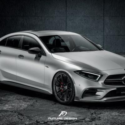 Future Design GT-2 Carbon Fiber Side Skirts Compatible With Mercedes CLS-Class/CLS53 (W257/C257)