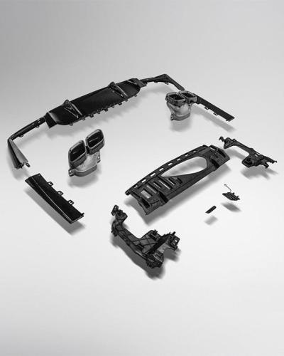 E63 Facelift Future Design Carbon Fiber Rear Diffuser Conversion Kit Compatible With Mercedes E-Class/E53 (W213)