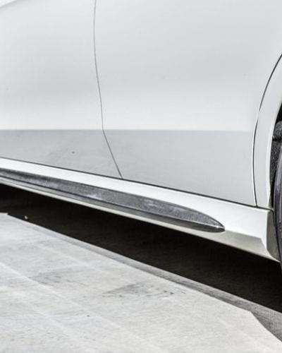 Future Design Carbon Fiber Side Skirt Trim Compatible With Mercedes E-Class (W212/S212)