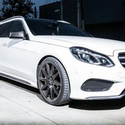 Future Design Carbon Fiber Side Skirt Trim Compatible With Mercedes E-Class (W212/S212)