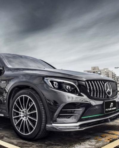 PFL Future Design Carbon Fiber Front Lip Spoiler Compatible With Mercedes GLC-Class (W253/C253)