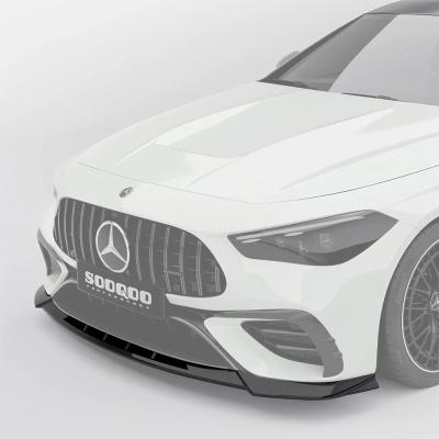 SOOQOO Carbon Fiber Front Lip Spoiler Compatible With Mercedes CLE53 (C236/A236)
