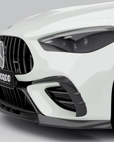 SOOQOO Carbon Fiber Front Bumper Inserts Compatible With Mercedes CLE53 (C236/A236)